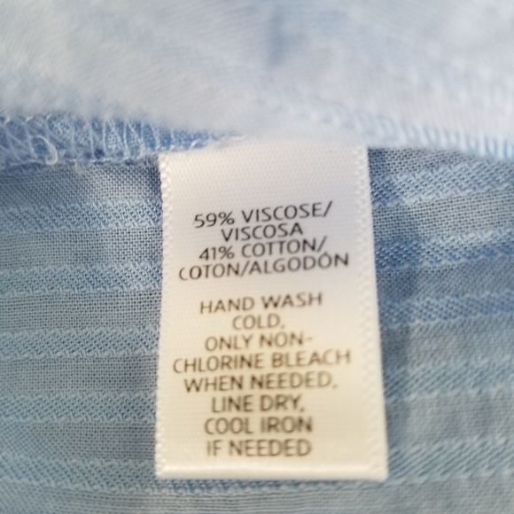 LOFT Popover blouse with bell sleeves M - Picture 6 of 8